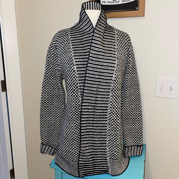 Dex knit open chunky cardigan - Picture 3 of 13